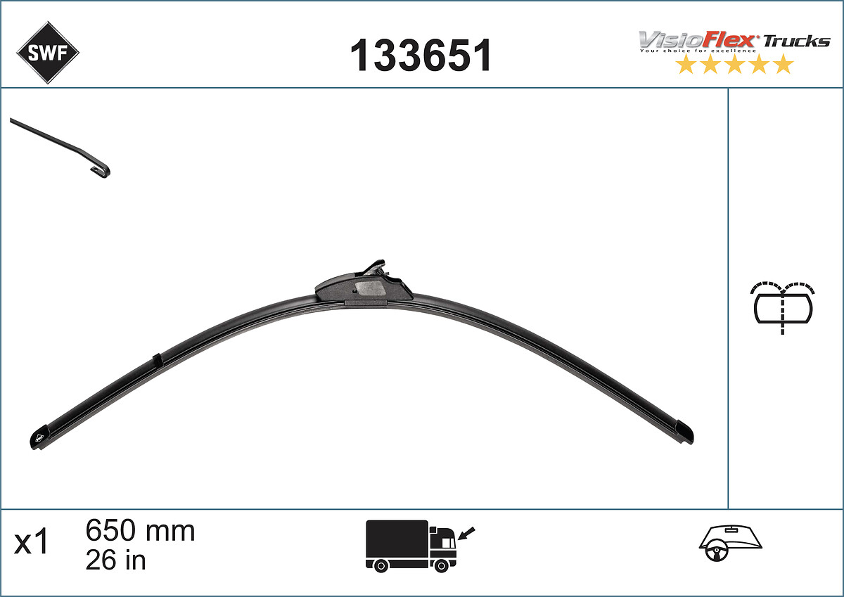 Wiper Blade - 133651 SWF